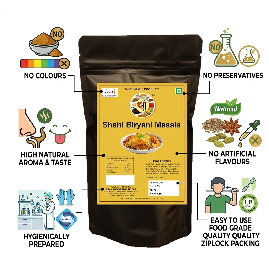 Sau Shahi Biryani Masala (शाही बिर्याणी मसाला)