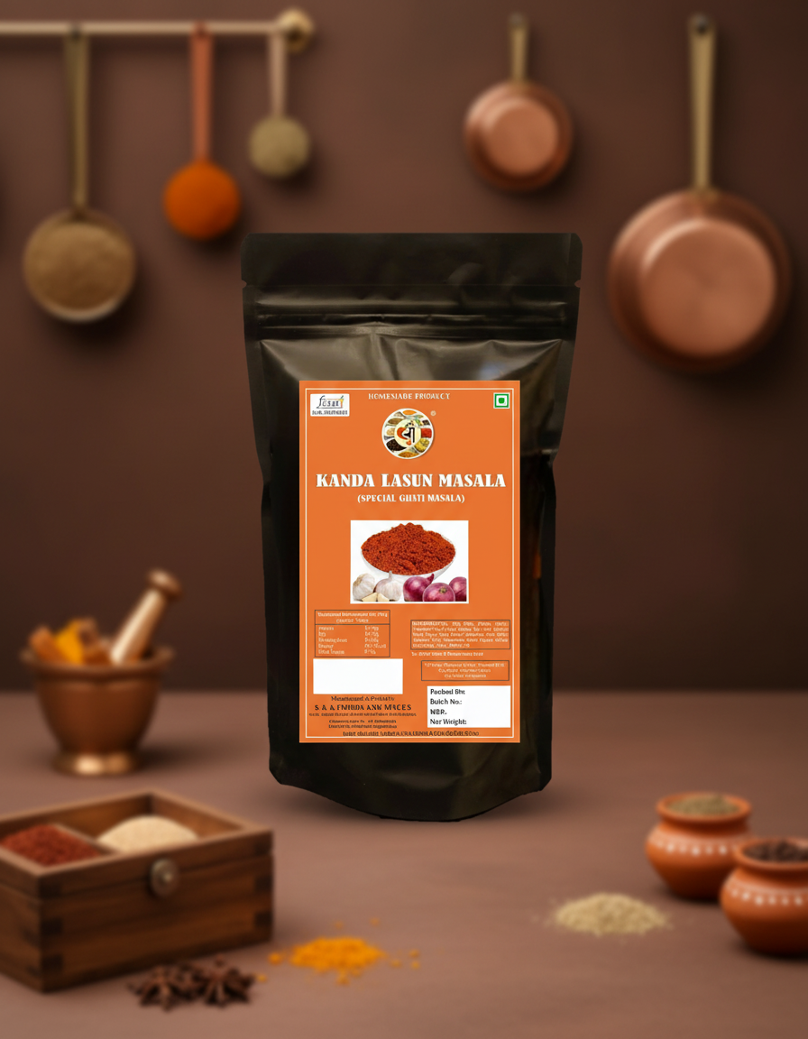 Sau Spl. Kanda Lasun (Ghati) Masala (कांदा लसून मसाला)